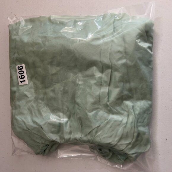 Sofia Made in Italy Green Sheer Batwing Dress Fitted Mini Skirt – One Size NWT - Picture 10 of 10